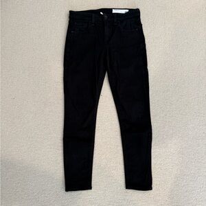 Rag & Bone cate mid rise ankle skinny jean, black